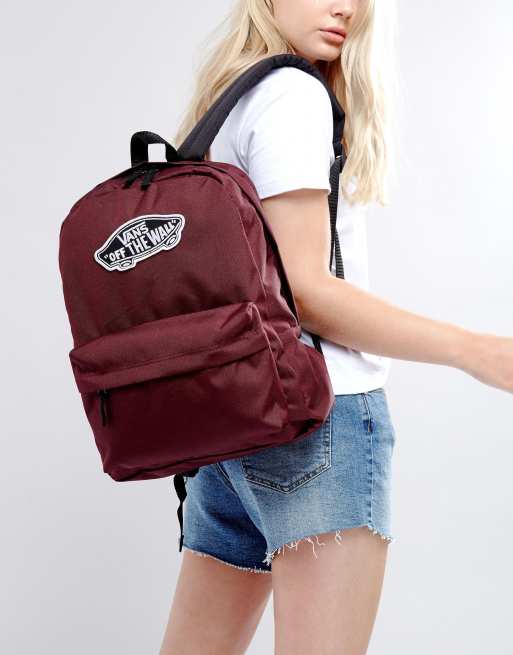 Vans burgundy backpack new arrivals