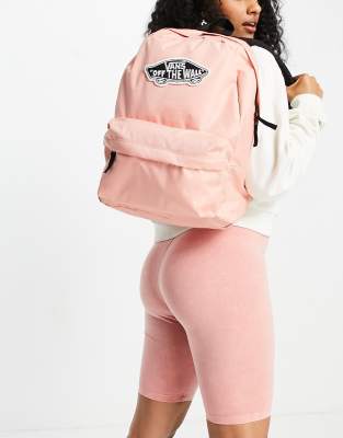 Vans Realm Backpack In Light Pink-orange