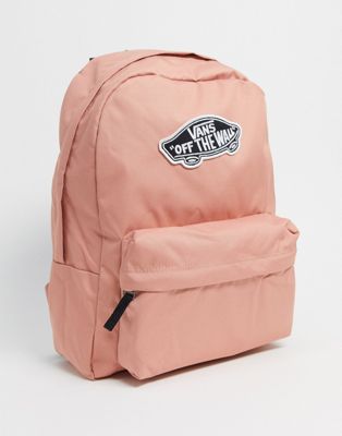 vans pink checkerboard backpack