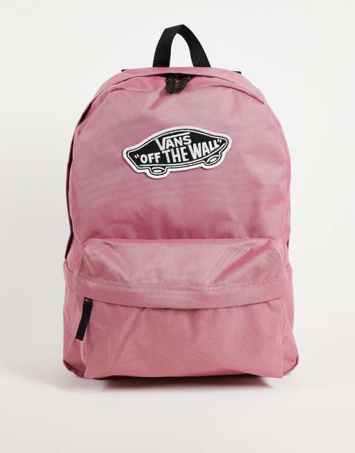 Baby pink 2025 vans backpack