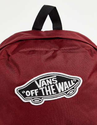 vans bookbag red