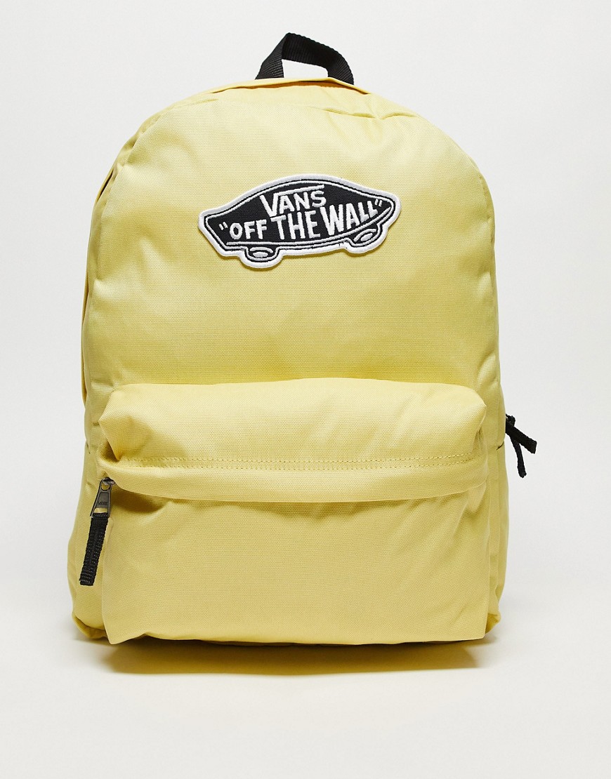 Vans Realm Backpack In Yellow