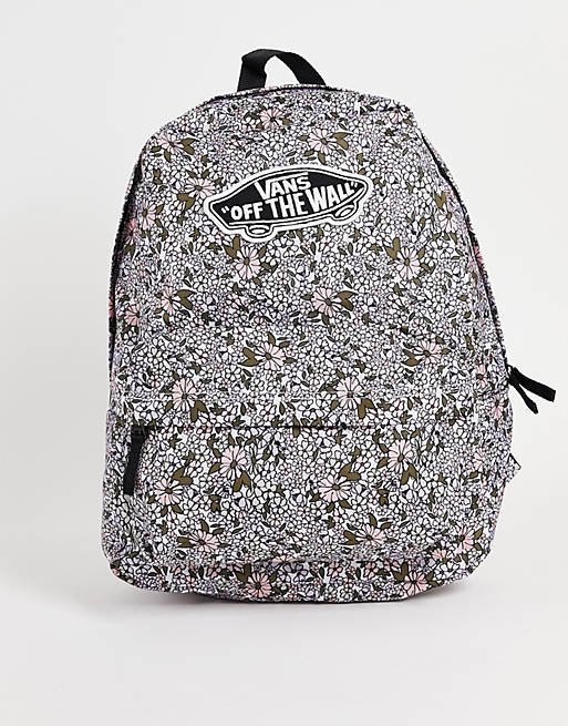 Vans Realm Field Floral backpack in multi