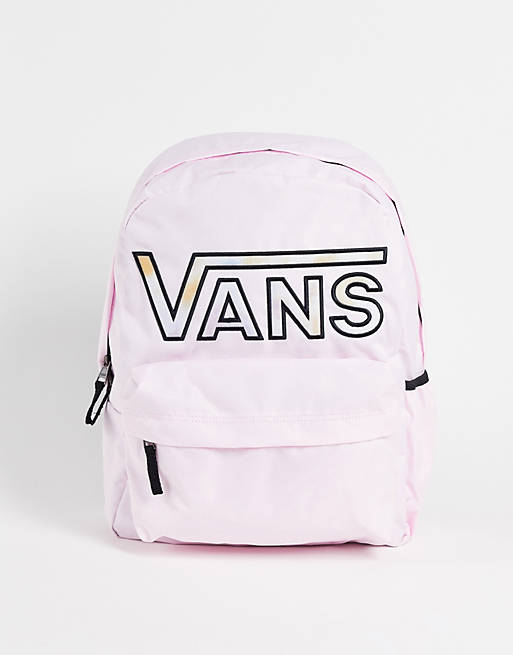  Vans Realm Flying V backpack in pink 