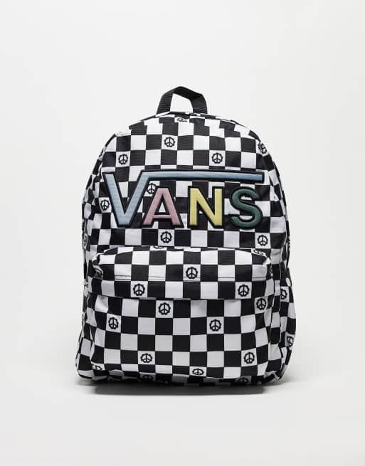 Vans - Realm Flying V - Rugzak in zwart met wit 
