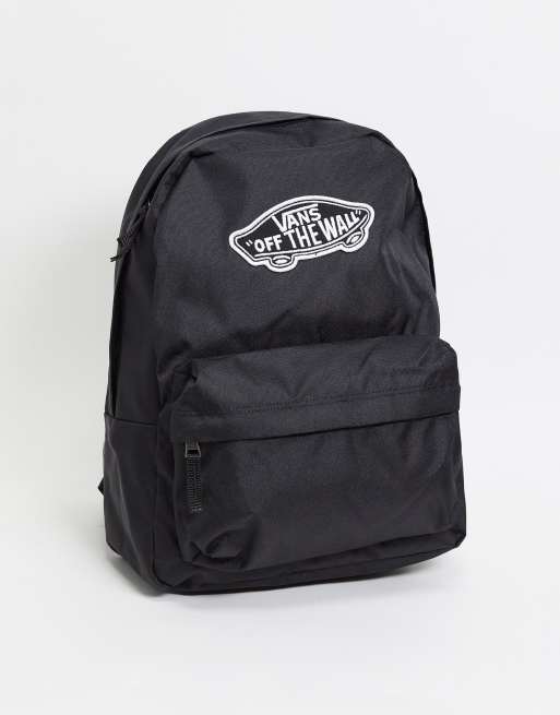 Vans Realm Schwarzer Rucksack ASOS