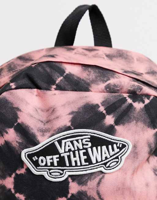 Black and shop pink vans backpack