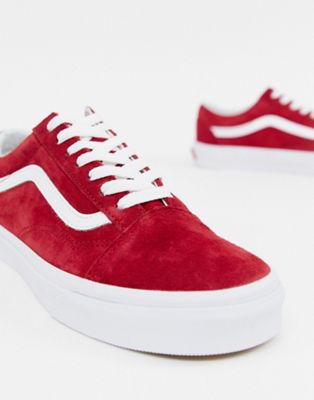 Vans Red Suede Old Skool Sneakers | ASOS