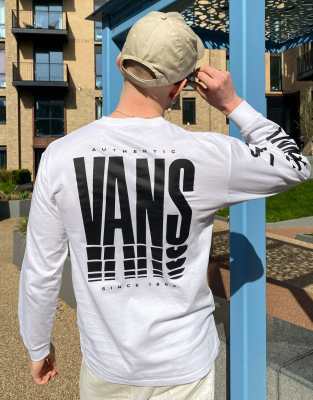 vans long sleeve white top