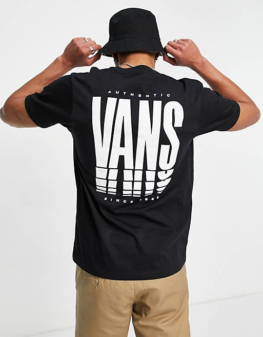 Vans Reflect short sleeve t-shirt with logo graphics in black