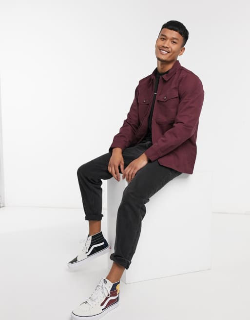 Burgundy vans outfit store mens