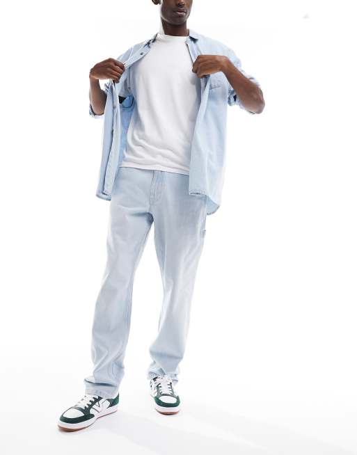Vans relaxed carpenter jeans in light blue