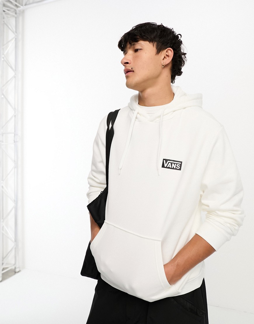 Vans relaxed fit box logo hoodie in off white
