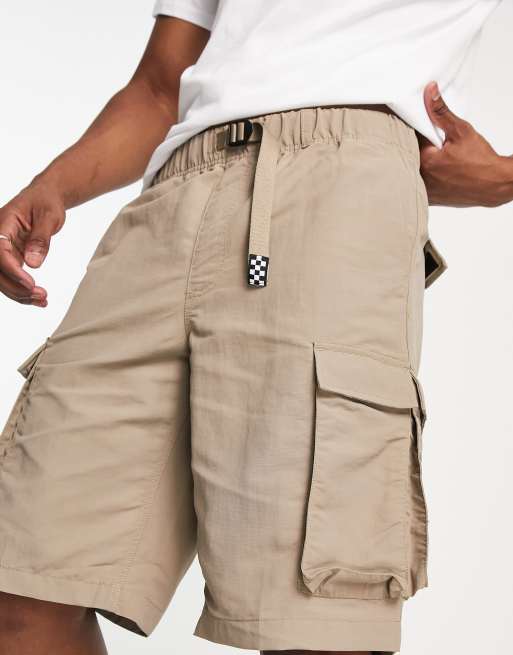 Vans relaxed fit cargo shorts in gray | ASOS