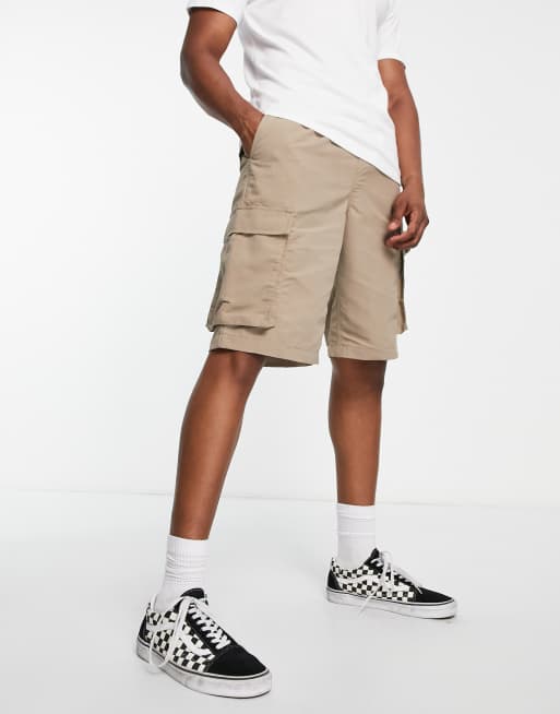 Vans relaxed fit cargo shorts in grey