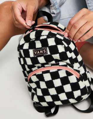 Vans mini backpack checkered sale