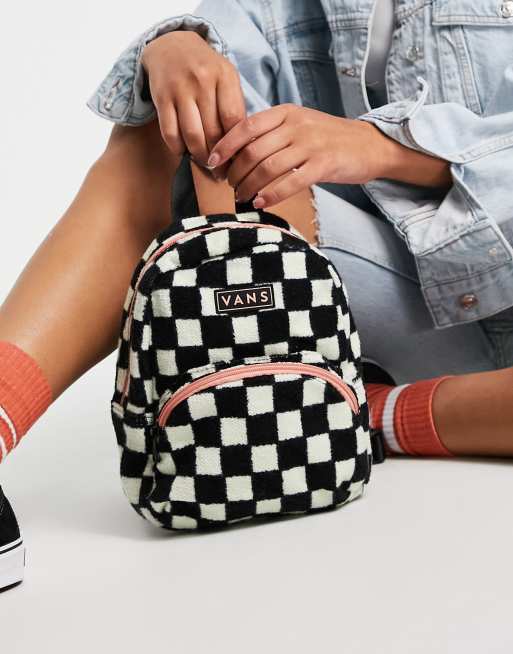 Luxe Checkered Mini Backpack