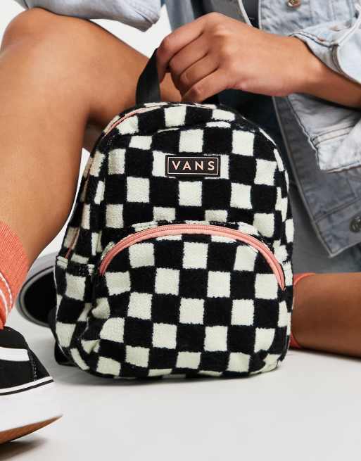 Luxe Checkered Mini Backpack