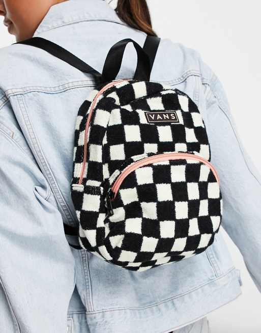 Luxe Checkered Mini Backpack