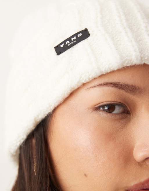 Vans – Revelle – Wywinięta czapka beanie w kolorze złamanej bieli, 2 z 3