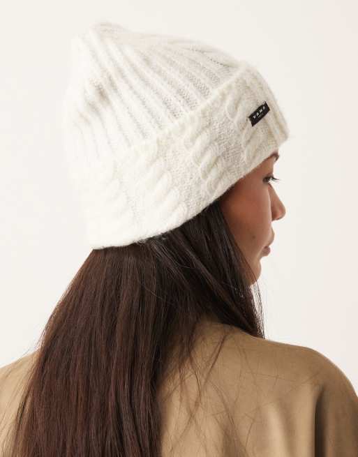 Vans – Revelle – Wywinięta czapka beanie w kolorze złamanej bieli, 3 z 3