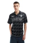 [Vans] Vans Rigsby football polo shirt in black L Black