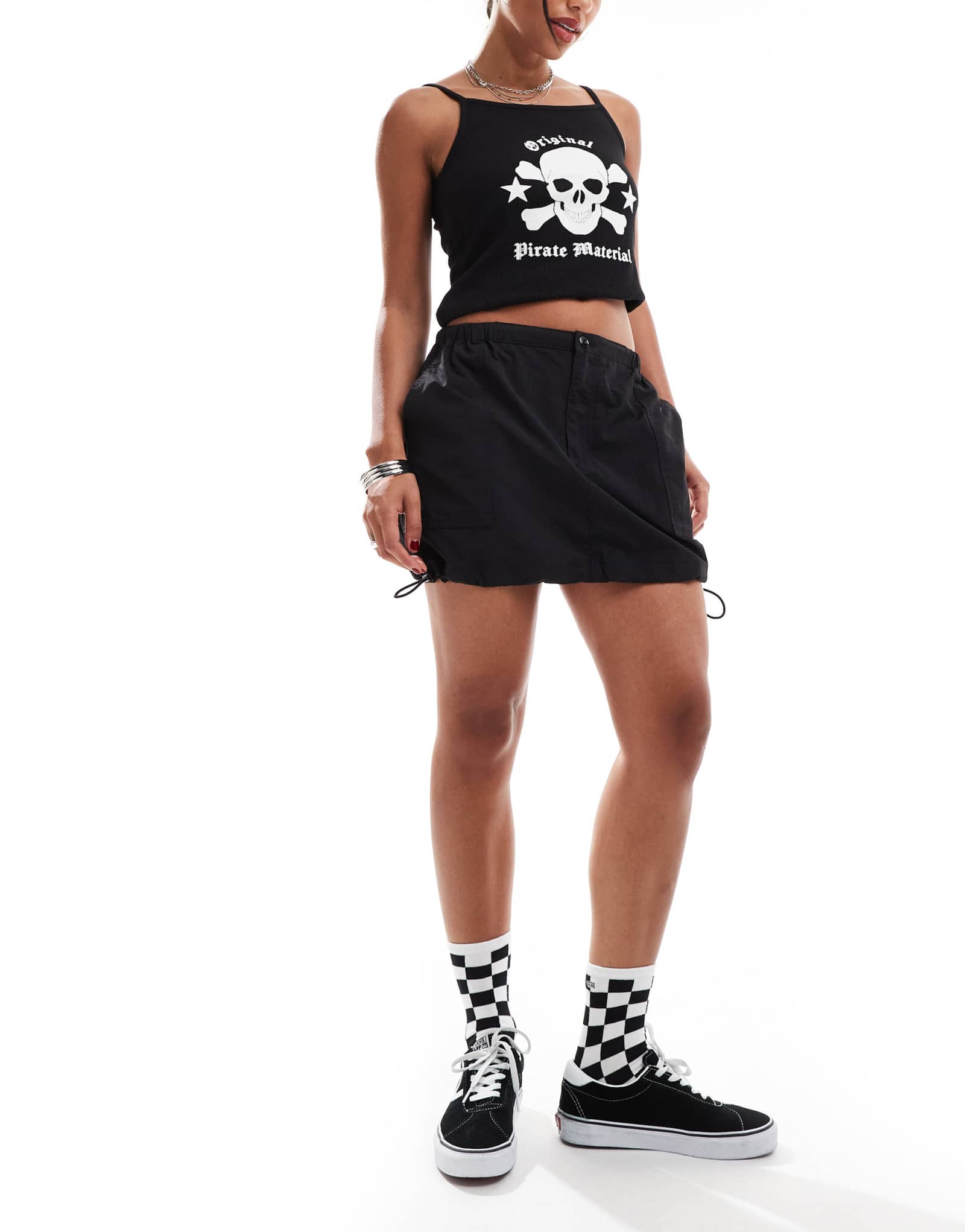 Черная нейлоновая юбка Vans Riley 6790₽