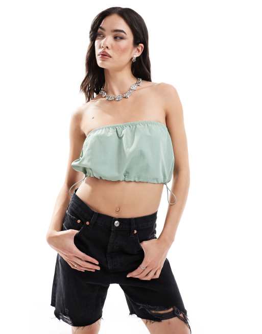 Vans Riley Tube Top in light green