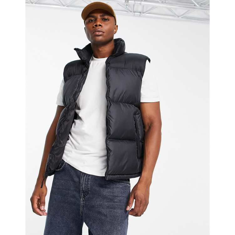 Vans rockledge padded gilet in black | ASOS