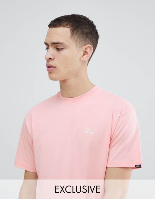 Vans – Rosa t-shirt med liten logga – endast hos ASOS
