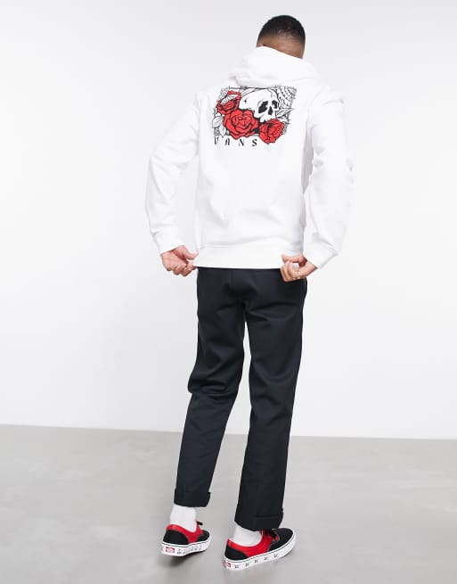 Vans white rose hoodie sale