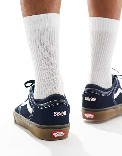 Vans Rowley Classic gum sole trainers in navy ASOS