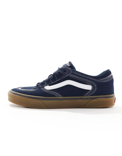 Navy vans hot sale gum sole