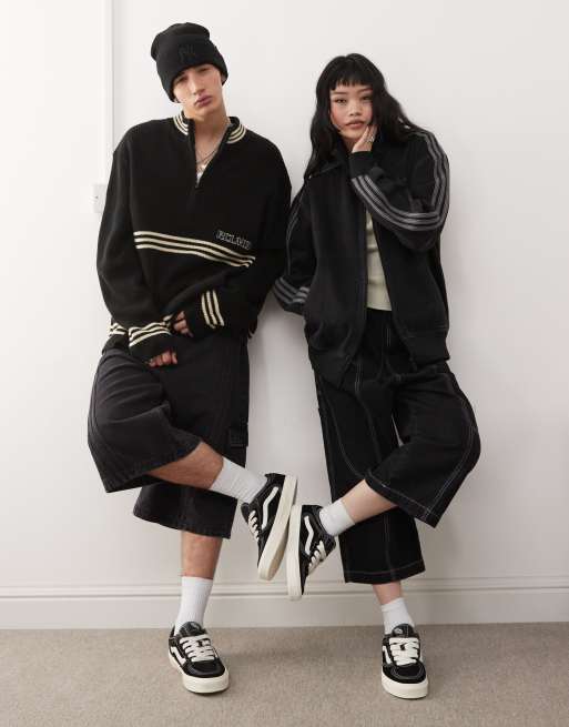 Vans Rowley Classic sneakers in black and white ASOS