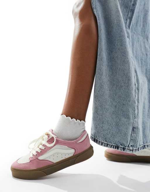 Vans Rowley Classic sneakers in pink with gum sole, 2 of 5