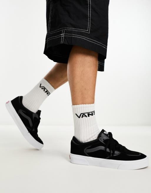 Old school on sale vans black