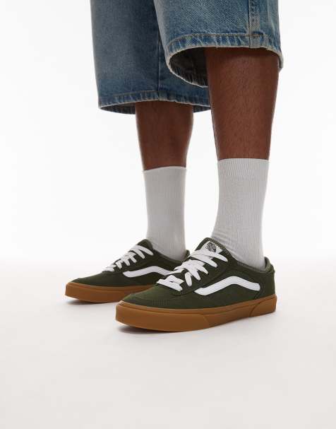 Vans Rowley Classic trainers in brown with gum sole - view 1