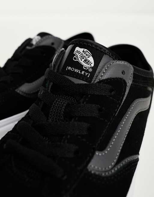 Vans - Rowley - Klassieke sneakers in zwart met grijs, 3 van 4