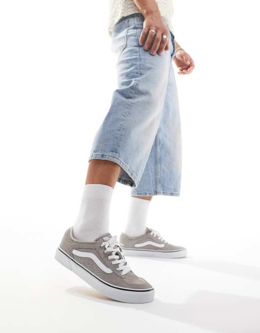 Vans Rowley sneakers in grey and white