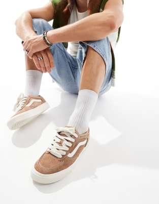 Vans Vans rowley trainers in tan and off white-Brown