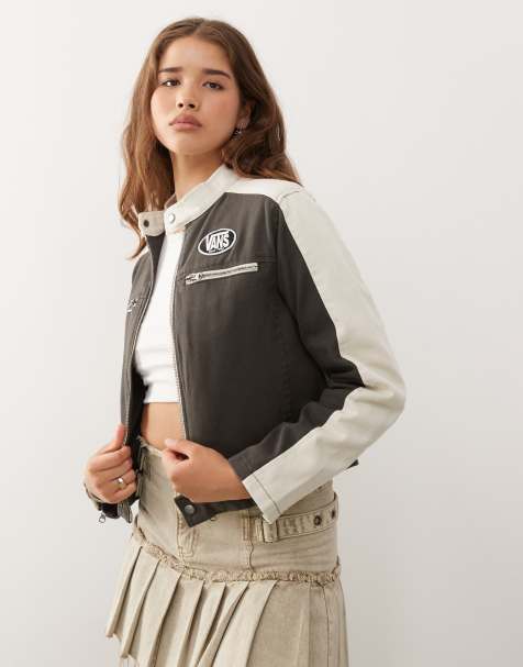 Vans Ryden biker jacket in faded black - view 1