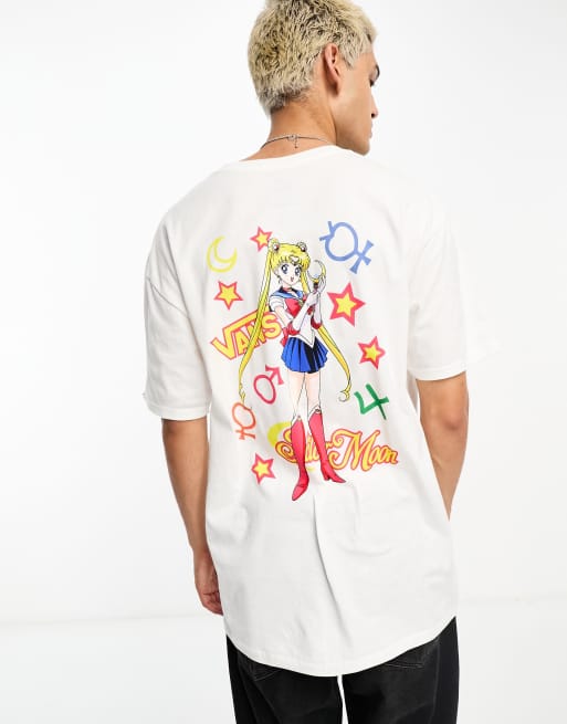 Vans Sailor Moon short sleeve T-shirt in white | ASOS