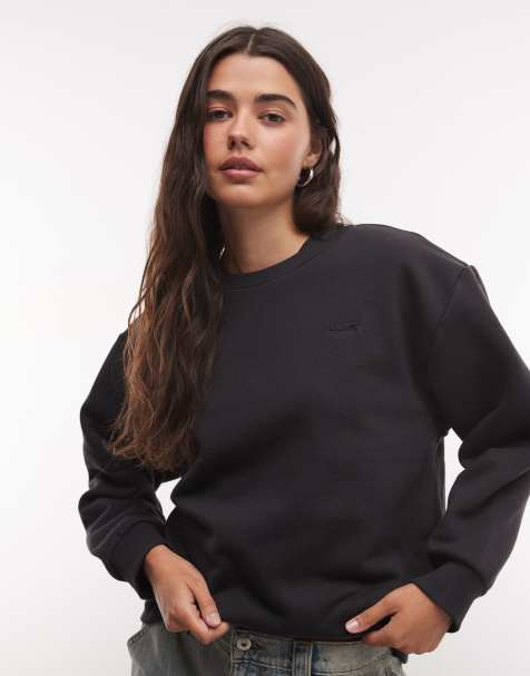 Vans Salton crew neck sweatshirt in black - view 1