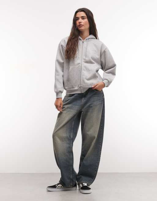 Vans Salton full-zip full zip in dark grey, 3 of 4