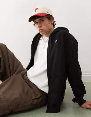 Vans - Salton - Sweat à capuche zippé large - Noir