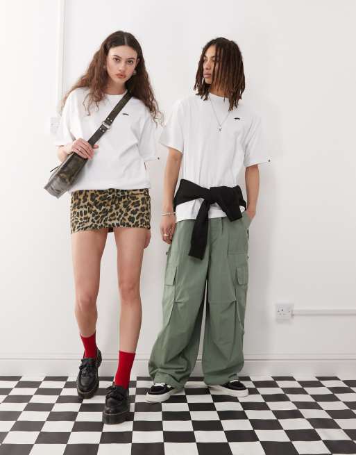 Vans - Salton - T-shirt oversize avec logo skateboard sur la poitrine - Blanc, 3 de 4