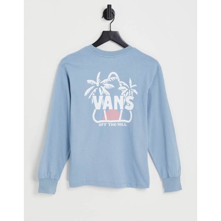 Vans Santos Blossant t shirt in blue ASOS