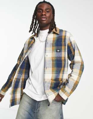 Vans saxon check shirt with multi pockets in oatmeal - ASOS Price Checker