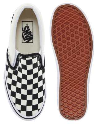 vans senza lacci scacchi