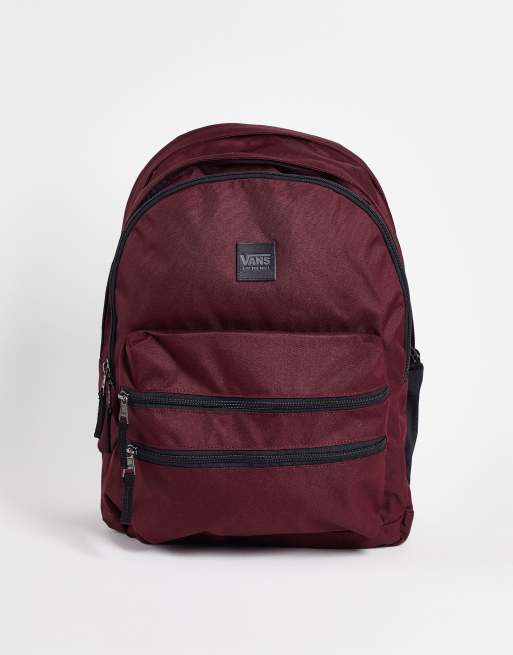 Vans Schoolin It Rucksack in Burgunderrot ASOS